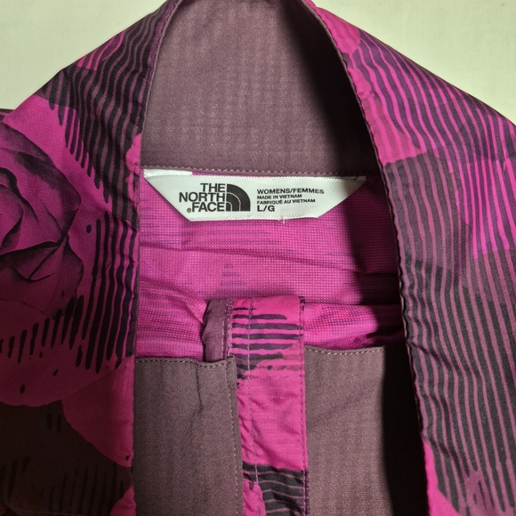 The North Face Floral Cyclone Windbreaker Jacket - Women’s Large - Purple/Rose - Picture 2 of 3
